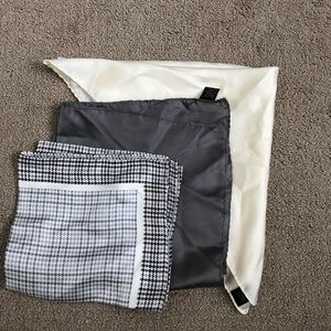 SET of 3 Pocket Squares